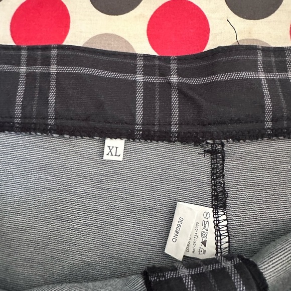 Grey checked tailored skinny trousers size XL - Picture 9 of 11